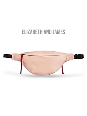 New Elizabeth and James Nappa Leather Fanny Pack belly bag in Pink